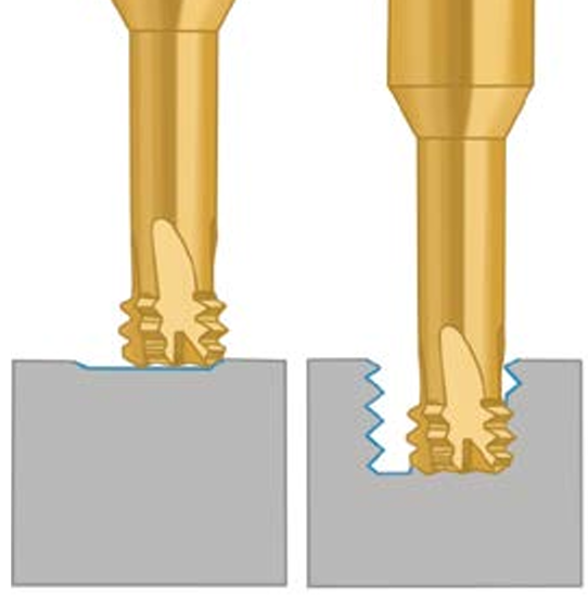 Frézování záv.do plného materiálu